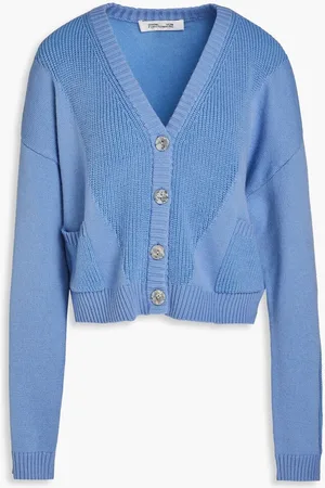 Diane von Furstenberg Paulette knitted cardigan - Blue