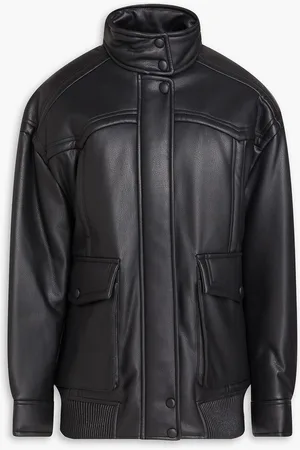 Stand Studio Faux leather bomber jacket