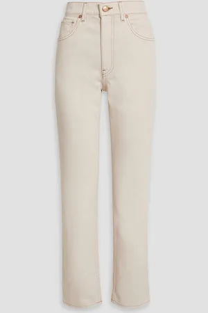 ULLA JOHNSON Daphne slim boyfriend jeans - White