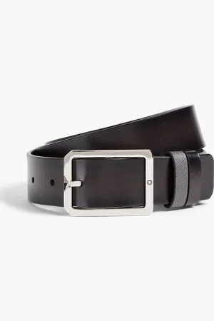 Montblanc Reversible leather belt - Brown