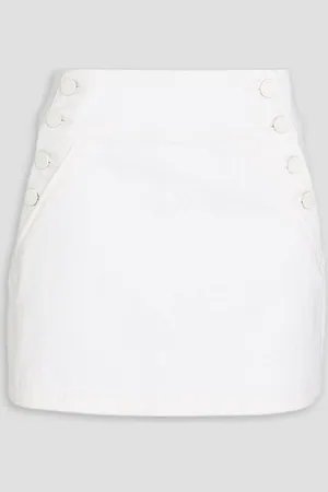 ALICE+OLIVIA Alice Olivia - Denim mini skirt - White