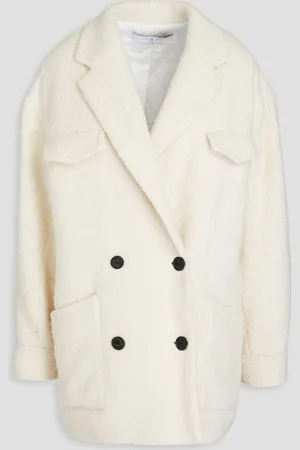 IRO Kayao quilted bouclé coat - White
