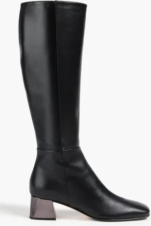 Sergio Rossi Leather knee boots