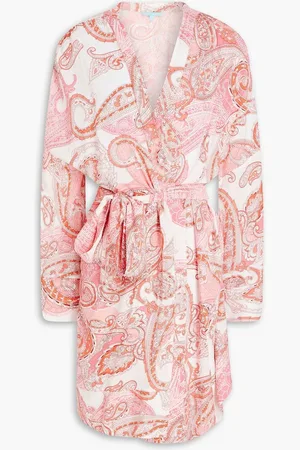 Melissa Odabash Paisley-print woven kimono - Orange