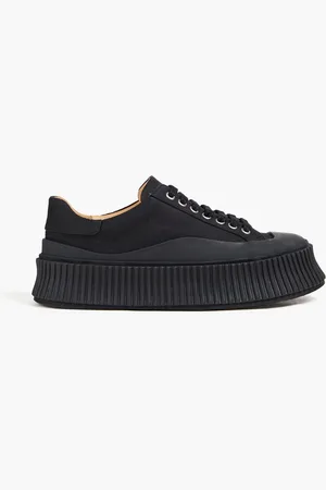 Jil Sander Twill platform sneakers