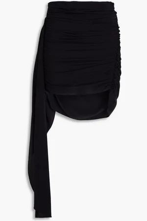 Helmut Lang Ruched jersey mini skirt