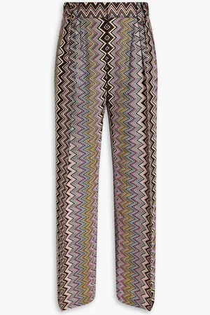 Missoni Crochet-knit wide-leg pants - Brown