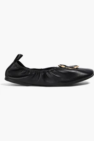 Tory Burch Embellished leather ballet flats