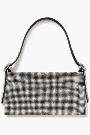 BENEDETTA BRUZZICHES Your Best Friend La Grande crystal-embellished satin shoulder bag - Metallic