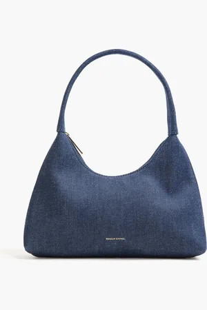 Mansur Gavriel Candy mini denim shoulder bag - Blue