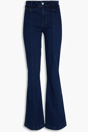 Paige Laurel Canyon high-rise bootcut jeans - Blue