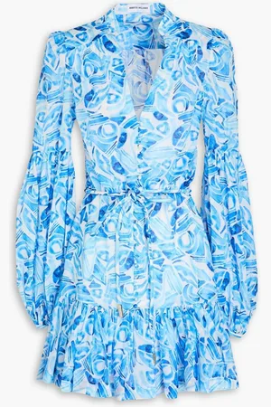 Rebecca Vallance Seine printed cotton-mousseline mini dress