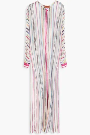 Missoni Striped crochet-knit maxi dress