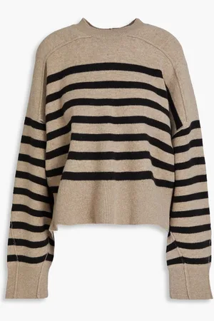 RAG&BONE Bridget striped wool-blend sweater - Neutral