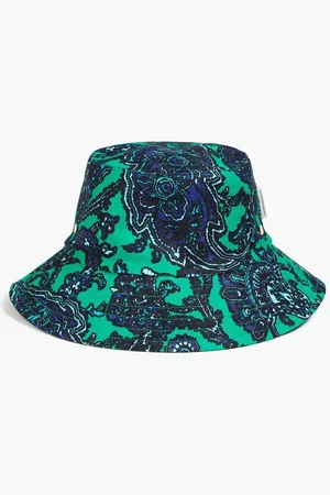 ZIMMERMANN Printed linen bucket hat