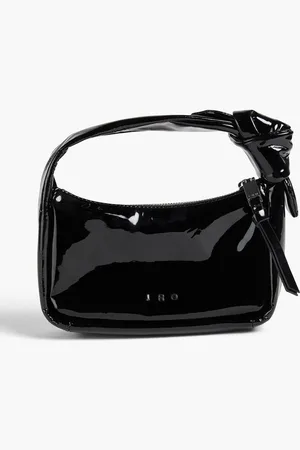 IRO Knotted patent-leather tote