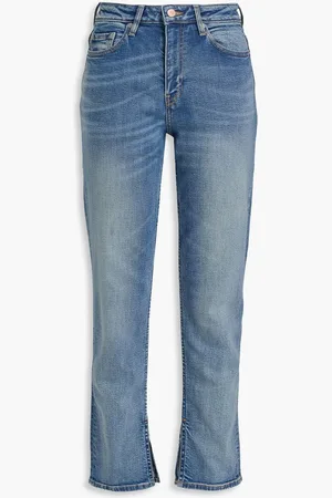Ganni High-rise straight-leg jeans - Blue