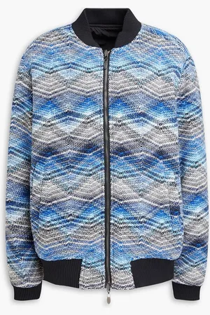 Missoni Embroidered knitted bomber jacket