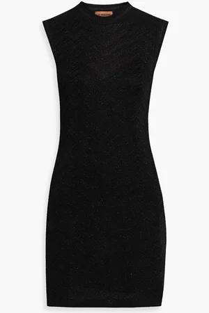 Missoni Metallic crochet-knit mini dress