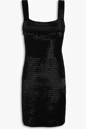 Simkhai Jayde bead-embellished knitted mini dress