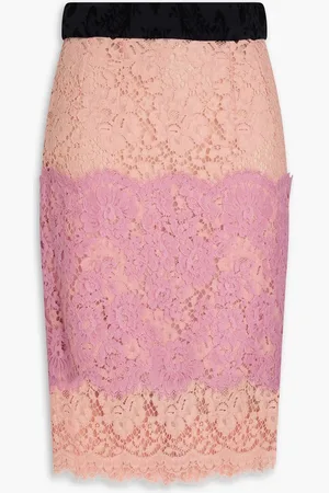Dolce & Gabbana Corded lace skirt - Pink