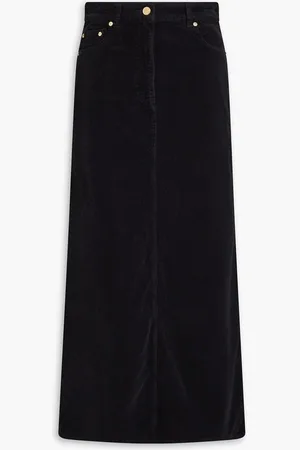 Ganni Cotton-blend corduroy maxi skirt