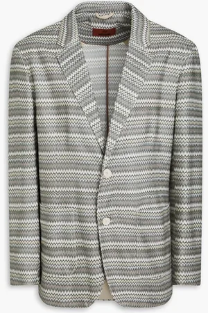 Missoni Crochet-knit blazer - Gray
