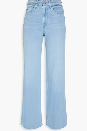 Paige Aness high-rise wide-leg jeans - Blue