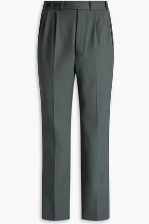 Maison Margiela Wool-twill pants - Gray