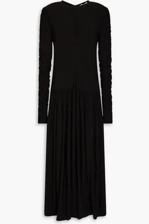 tibi Ruched jersey midi dress