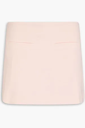 VERONICA BEARD Alida skirt-effect linen-blend shorts - Pink