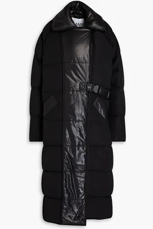 Ganni Quilted ripstop and shell coat