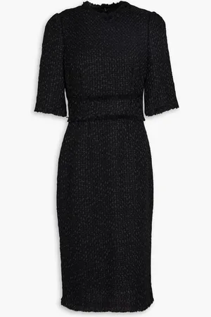 Dolce & Gabbana Fringed tweed dress