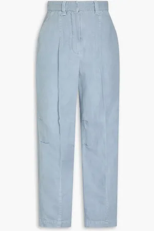 Brunello Cucinelli High-rise tapered jeans - Blue