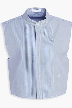 Helmut Lang Striped cotton-poplin top