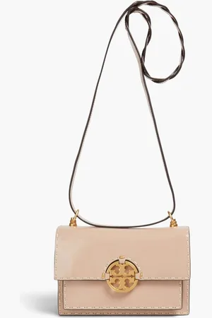 Tory Burch Miller glossed-leather cross-body bag