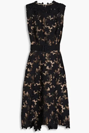 Oscar de la Renta Guipure lace midi dress