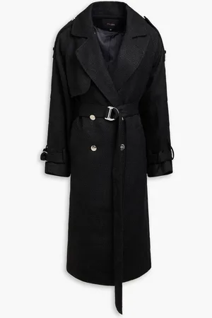 Maje Tweed trench coat