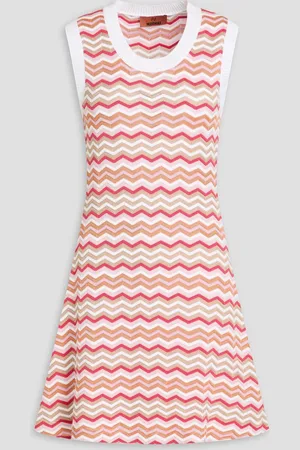 Missoni Crochet-knit cotton-blend mini dress