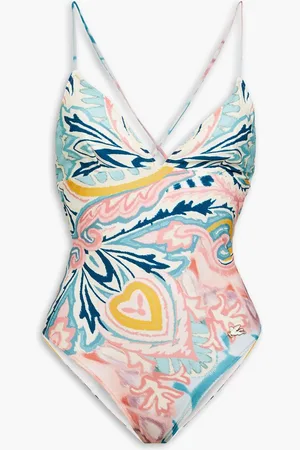 Etro Printed swimsuit - Blue