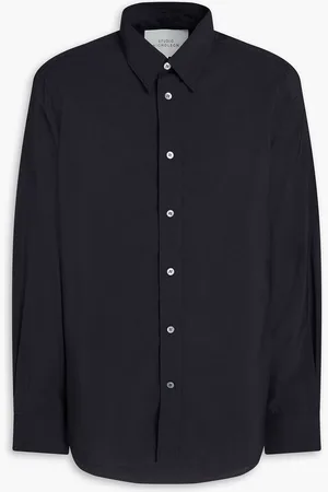STUDIO NICHOLSON Cotton-poplin shirt - Blue