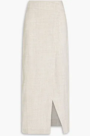 Rohe Canvas maxi wrap skirt - Gray