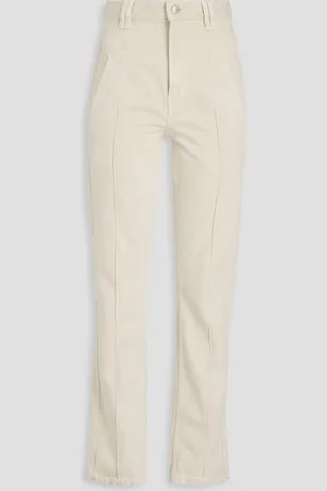 Marant Etoile Tijackom high-rise slim-leg jeans - White