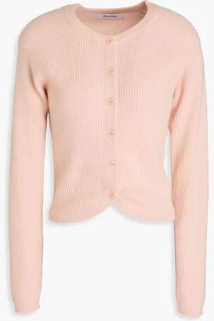 NAADAM Ribbed cashmere cardigan - Pink