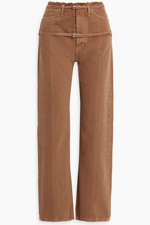 Jacquemus Caraco belted high-rise straight-leg jeans - Brown