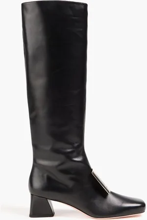 Roger Vivier Tres buckled leather knee boots