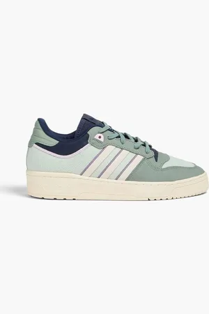 adidas Rivalry 86 leather suede and canvas sneakers - Green
