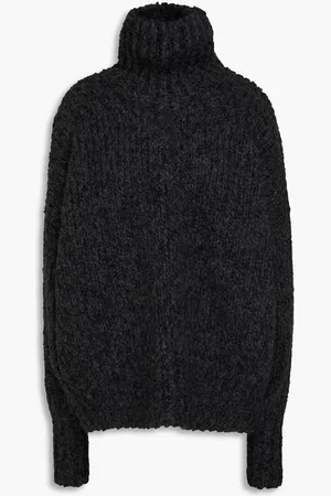 Totême Mélange alpaca and wool-blend turtleneck sweater - Gray