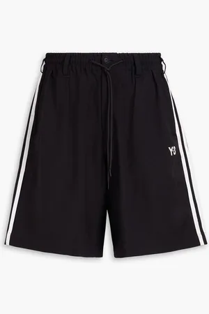 Y-3 Logo-print twill shorts