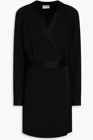 Claudie Pierlot Crepe mini wrap dress